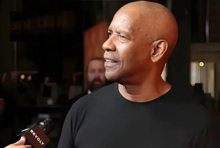 Denzel Washington speaking at film event